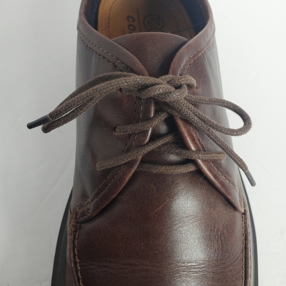 Ecco Comfort Lace Up Loafers Brown Leather 45 - Picture 5 of 11